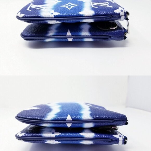 Authentic Louis Vuitton Monogram Escale Double Zipper Pochette Cross Body Bag - Picture 4 of 13